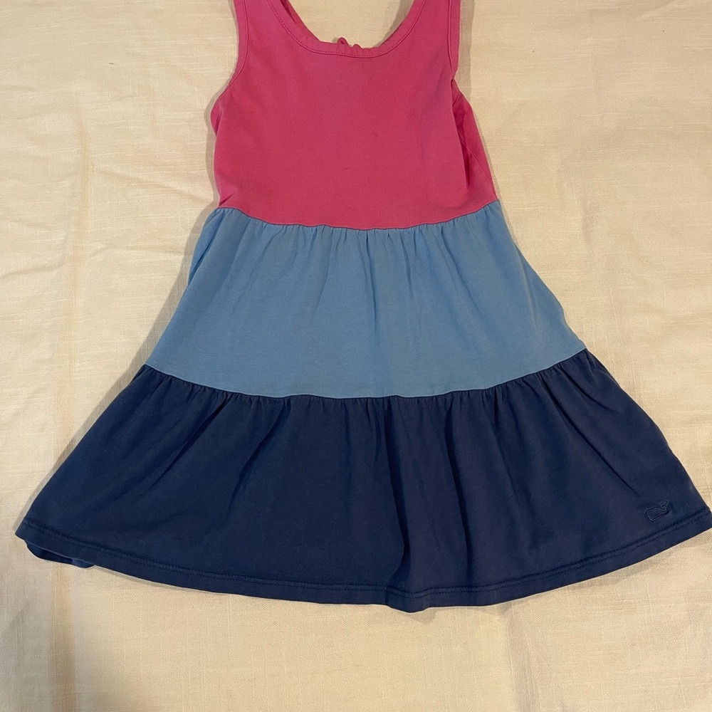 Vineyard Vines Pink and Blue Kids Casual Dress